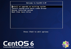 installing CentOS on Vmware